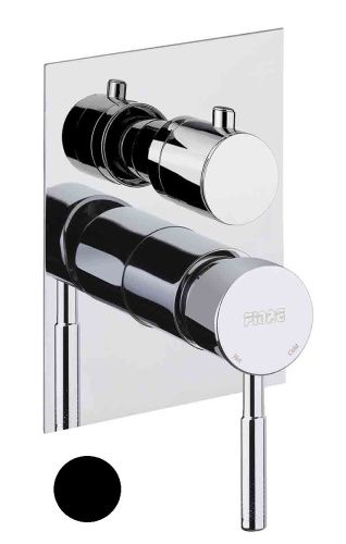 Смеситель для ванны и душа Fiore Xenon 44NN7501 встраиваемый в стену черный - фото 2