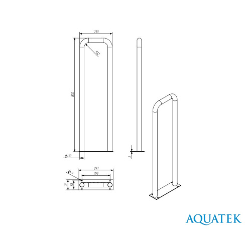 Поручень Aquatek POR-0000006 - фото 5