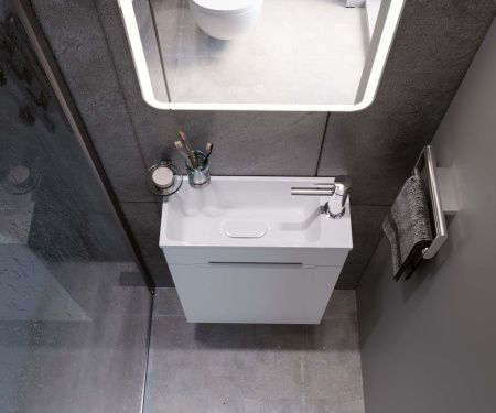 Раковина из искусственного камня Uperwood Modul 2911020337 50х20 полувстраиваемая цвет белый