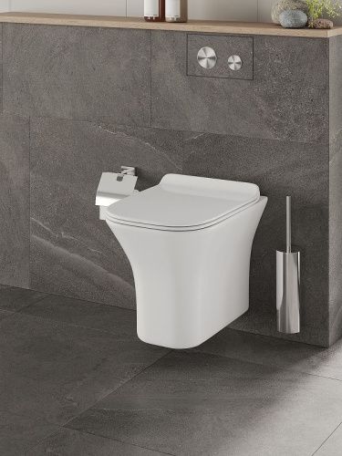 Унитаз подвесной Orange C02-100w белый с сиденьем микролифт каскадный смыв - фото 4