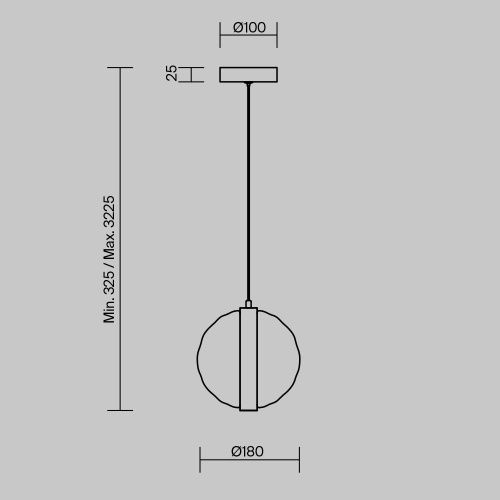 Светильник подвесной Maytoni Misterio Modern MOD379PL-L6B3K - фото 2