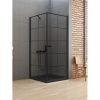 Душевой уголок New Trendy NEW SOLEO Black D-0285A/D-0121B 90х90 стекло прозрачное профиль черный без поддона