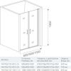 Душевая перегородка Good Door FANTASY ФА00019 80х185 стекло прозрачное профиль хром