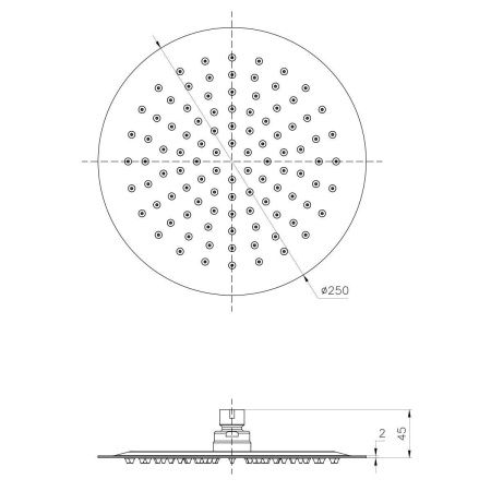 Верхний душ LeMark LM9481BL черный