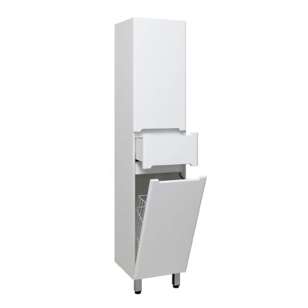 Шкаф-пенал RUNO Парма УТ000002867 35х35х160 напольный цвет белый
