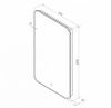 Зеркало с подсветкой Art&Max SIENA AM-Sie-600-1000-DS-F 60х100 подвесное
