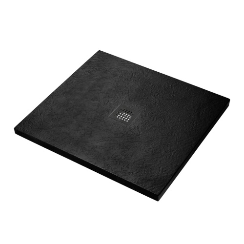Душевой поддон BelBagno UNO TRAY-MR-UNO-A-90-35-NERO-NO 90х90 искусственный мрамор черный матовый - фото 2