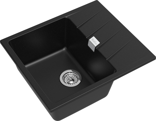 Кухонная мойка Rivelato RAUM RM-58 nero 58х50 цвет черный - фото 3