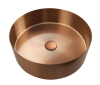 Раковина из нержавеющей стали AltroBagno Luna AltroBagnoLuna001003RaSp 40х40 накладная цвет медь