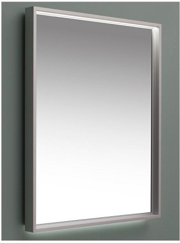 Зеркало в ванную De Aqua Алюминиум 00205999 60х75 цвет серебро - фото 2