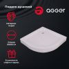 Душевой поддон акриловый Agger A01-090TCR/T 90х90 белый с ножками
