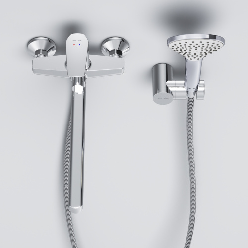 Смеситель для ванны и душа Am.Pm Gem F90A95000 настенный хром без термостата - фото 5