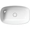 Раковина из сантехнического фаянса GSI Nubes 978311_УЦ/4 60х40 накладная цвет белый