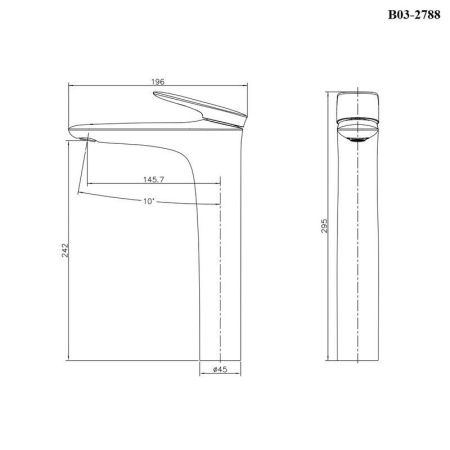 Смеситель Bond Cube B03-2788 на раковину черный