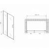 Душевая дверь Abber Sonnenstrand AG04110MS 110х195 стекло матовое профиль хром