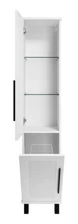 Шкаф-пенал Misty Модерн П-Мод05035-011Л 40х170 напольный цвет белый
