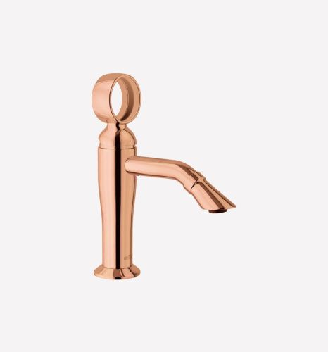 Смеситель Webert Opera OA830102980 на раковину розовое золото - фото 2