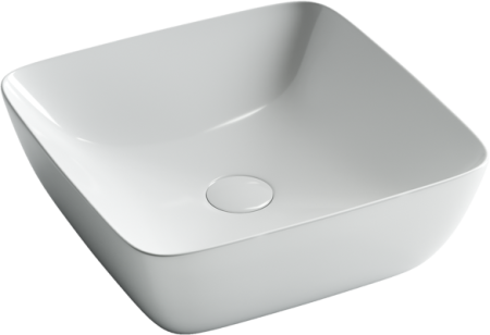 Раковина из сантехнического фарфора Ceramica Nova FORM CN2002 40х40 накладная цвет белый