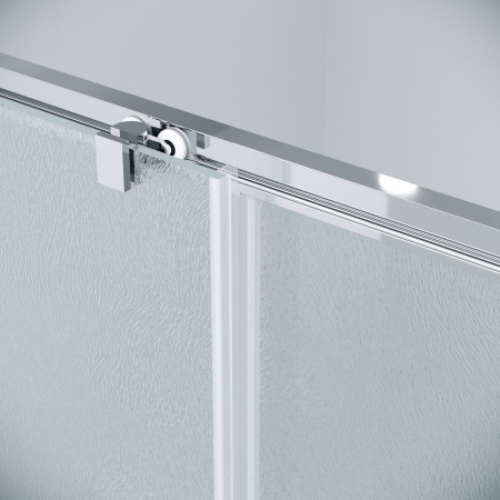 Душевая дверь Grossman Cosmo 100.K33.02.110.10.02 110х195 стекло текстурное профиль хром глянцевый