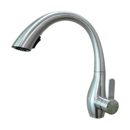 Смеситель для кухни Fashun A56016 на мойку сатин