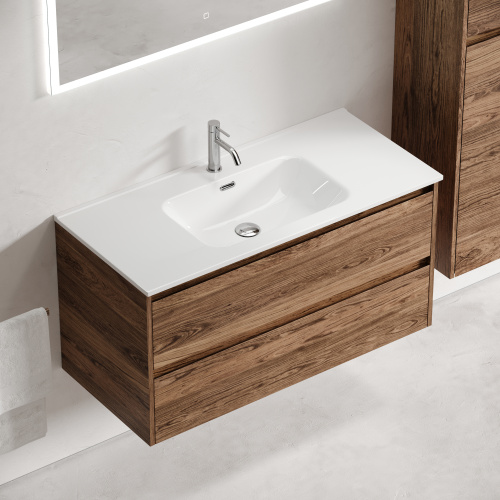 Тумба под раковину Sancos Libra LB100ECH 99х45х50 настенная - фото 5