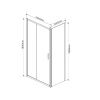 Душевой уголок Vincea Garda VSR-1G1014CL 140х100 стекло прозрачное профиль хром без поддона