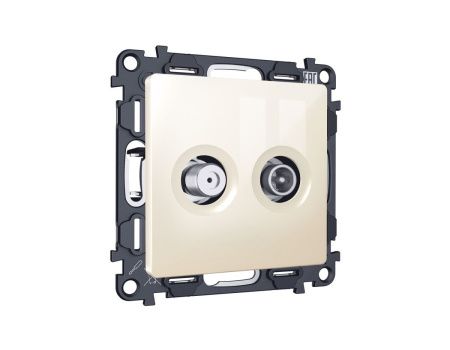 Комплект механизма розетки TV оконечной + SAT 5-862MHz 3.5dB/950-2150MHz 3.5dB Ambrella Volt MA MA313310