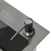 Кухонная мойка Melana ProfLine MLN-D6045HB+3 графит 60х45 цвет серый поверхность матовая