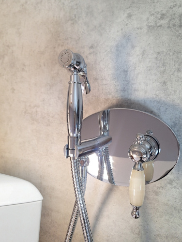 Гигиенический душ со смесителем AltroBagno Opera AltroBagnoOpera060103Cr хром - фото 4