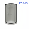Душевой уголок Parly ZF81B 80х80 стекло матовое профиль черный с поддоном