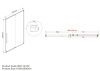 Душевая дверь Vincea Arno VPS-1A150CL 150х200 стекло прозрачное профиль хром