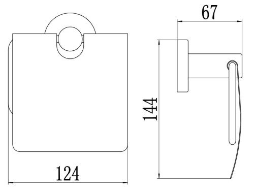 Бумагодержатель Savol S-005651 - фото 2