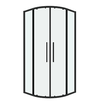 Душевой уголок Grossman Cosmo 301.K33.02.9090.21.00 90х90 стекло прозрачное профиль черный матовый без поддона