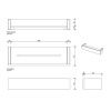 Полка в ванную комнату Decor Walther Brick 593700