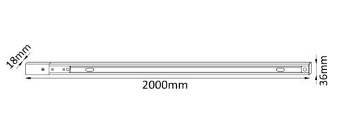 Шинопровод однофазный с питанием и заглушкой Crystal Lux CLT 0.11 CLT 0.11 01 L2000 BL - фото 2