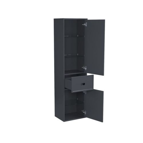 Шкаф-пенал IDDIS Torr TOR40D0i97 40х30х150 подвесной цвет серый - фото 3