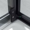 Душевой уголок Vincea Stile VSS-2ST9090CLB-L 90х90 стекло прозрачное профиль черный без поддона