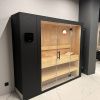 Сауна раздвижная Klafs S1 KLAFS L Black232х160(60)х211 L с прозрачным стеклом, хемлок, Varius 6.0 кВт, чёрный матовый
