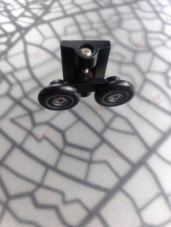 Душевой уголок AvaCan HB100MT 100х100 стекло матовое профиль черный без поддона