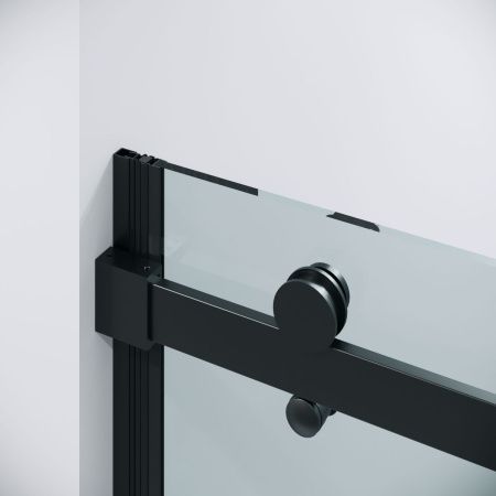 Душевая дверь Grossman Classic 100.K33.04.110.21.00 110х195 стекло прозрачное профиль черный