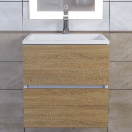 Тумба с раковиной Uperwood Barsa 29830205646 50х50 цвет коричневый