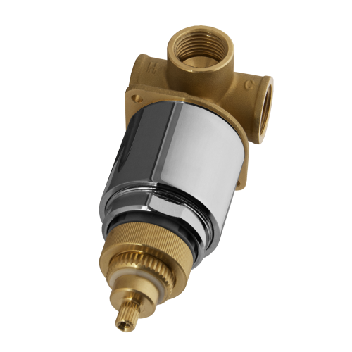 Смеситель для душа Remer Q-Elegance QT30 встраиваемый в стену хром с термостатом - фото 3