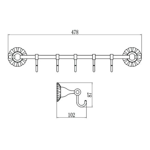 Крючок Savol S-08975C - фото 3