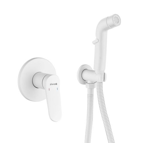 Гигиенический душ со смесителем Shevanik S43C S4305C белый - фото 2