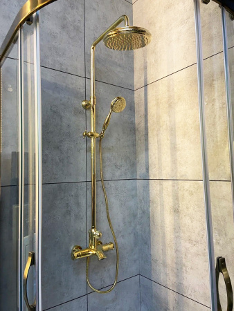 Душевая стойка AltroBagno Beatrice AltroBagnoBeatrice030408Or настенная цвет золото Душевая стойка AltroBagno Beatrice AltroBagnoBeatrice030408Or настенная цвет золото