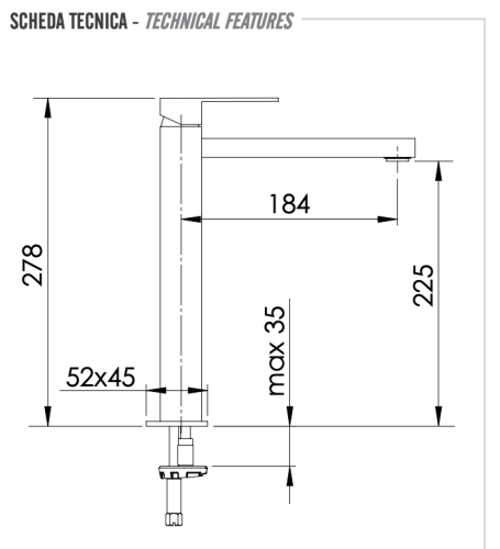 Смеситель Remer Q-Design QD10LXL на раковину хром - фото 2