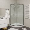 Душевой уголок Parly Z9111 90х90 стекло с рисунком профиль хром с поддоном