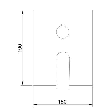 Смеситель Clever VOGUE XTREME 61415 встраиваемый хром