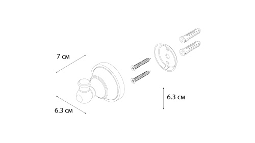 Крючок для ванной Fixsen Bogema FX-78505 - фото 3