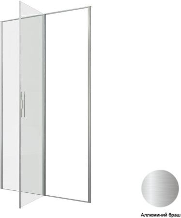Душевая дверь Allen Brau Priority 3.31032.BA 120х200 стекло прозрачное профиль серебро
